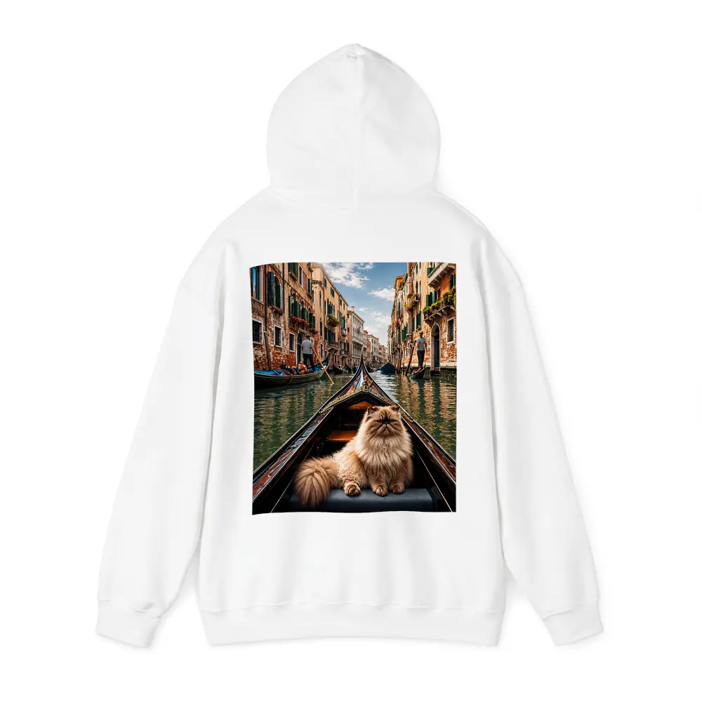 Himalayan Cat Riding Gondola Venice Canal – Hoodies