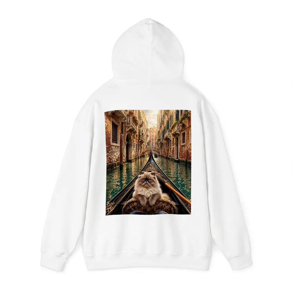 Himalayan Cat Riding Gondola Venice Canal – Hoodies