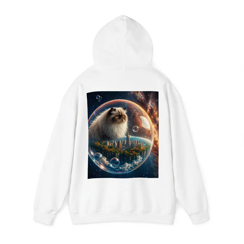 Himalayan Cat Floating in Space Bubble – Hoodies