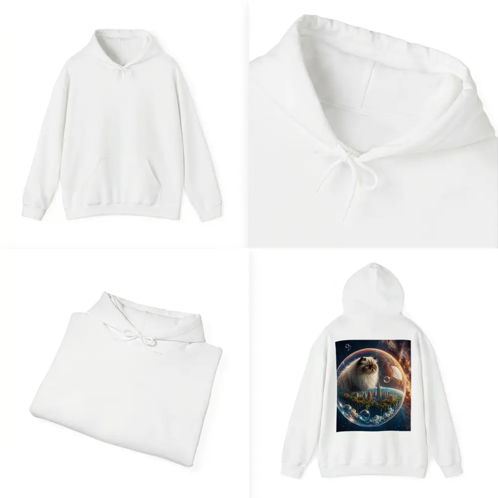 Himalayan Cat Floating in Space Bubble – Hoodies