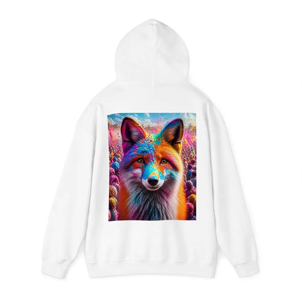 Fox Portrait Holi Color Powder Festival – Hoodies