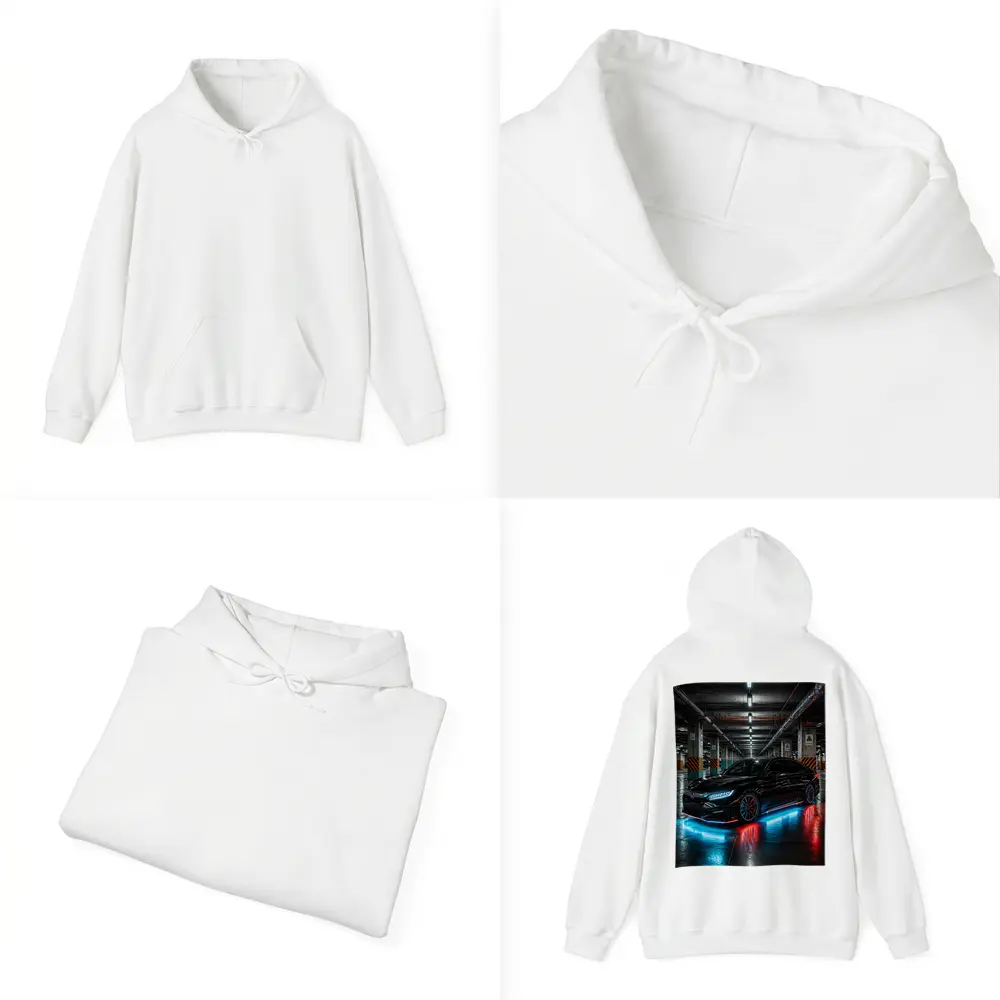 Honda Civic Neon Lights Underground Parking – Hoodies