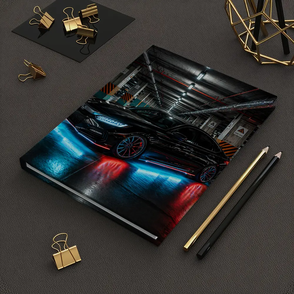 Honda Civic Neon Lights Underground Parking – Notebooks