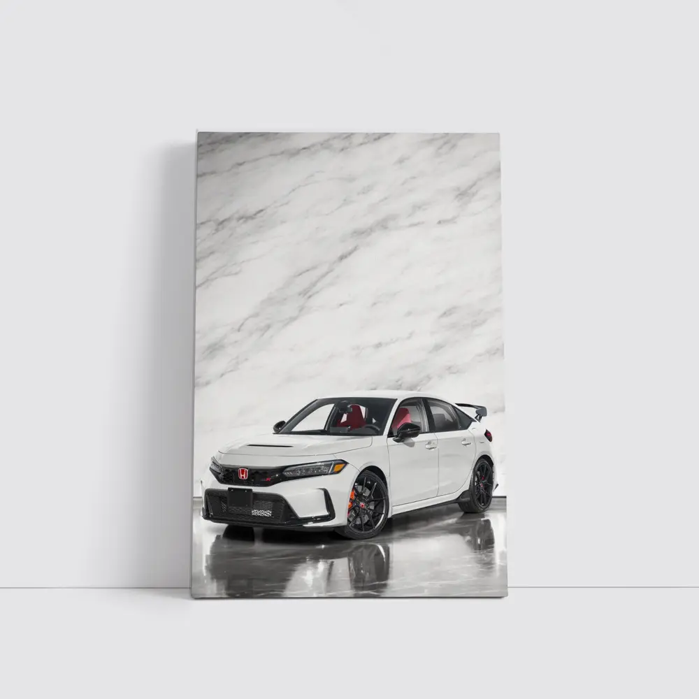 Honda Civic Type R FL5 White Marble Studio – Wall Art