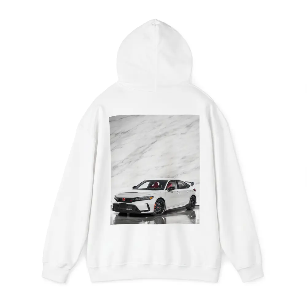Honda Civic Type R White Marble Background – Hoodies