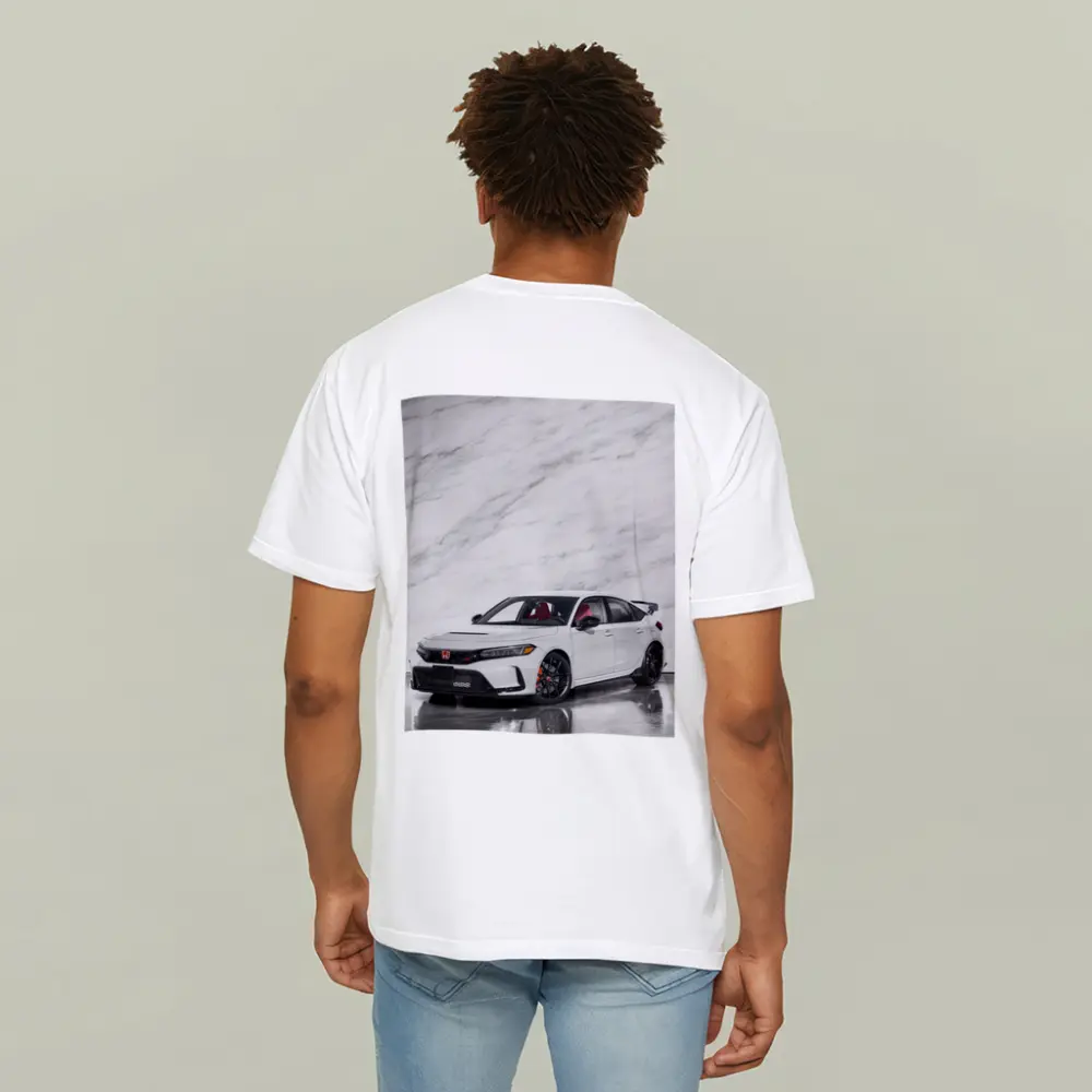 Honda Civic Type R White Marble Background – T-Shirts