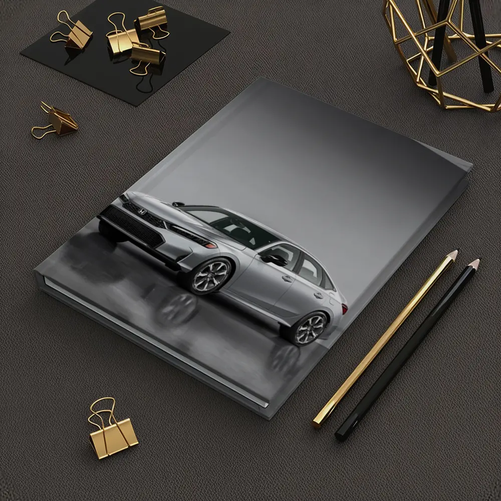 Honda Civic Silver Sedan Studio Setting – Notebooks
