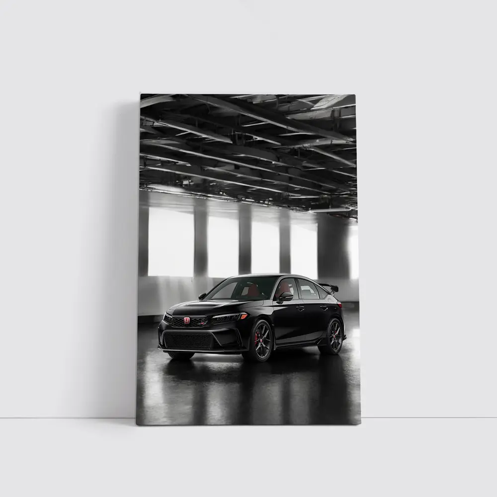 Honda Civic Type R Black Indoor Parking – Wall Art