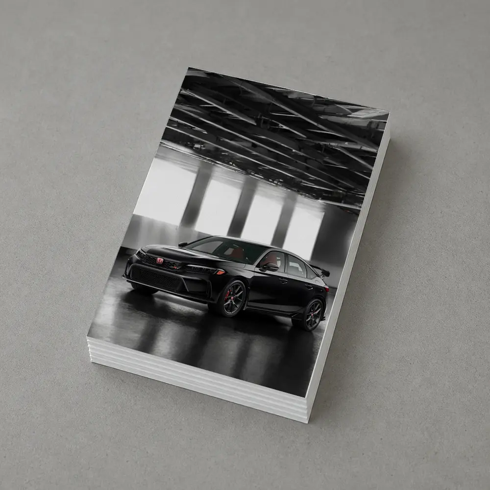 Honda Civic Type R Black Indoor Parking – Postcards