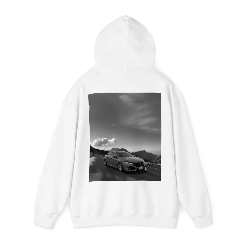 Honda Civic Type R Mountain Road Black White – Hoodies