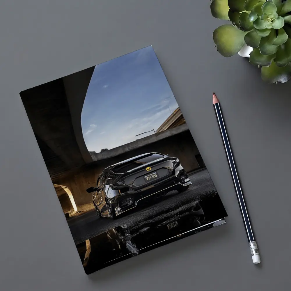 Black Honda Civic Under Urban Bridge – Notebooks