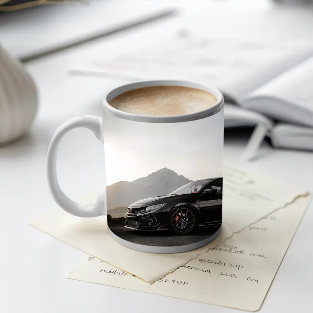 Honda Civic Type R Black Mountain Backdrop – Mugs