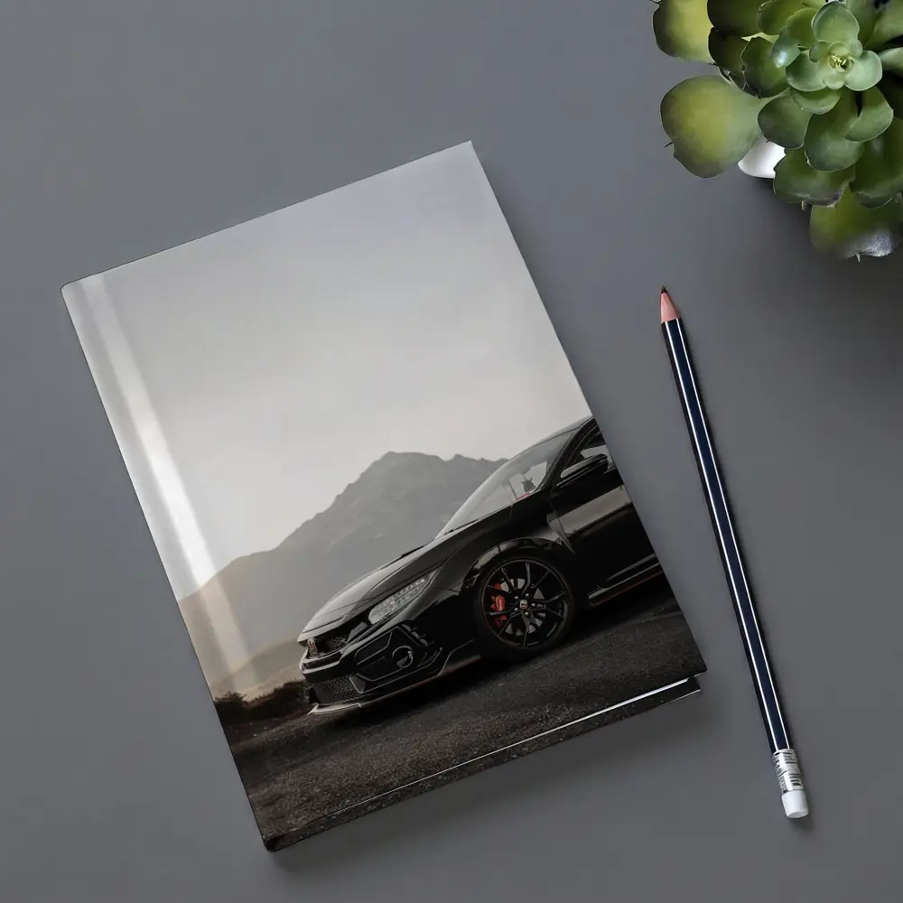 Honda Civic Type R Black Mountain Backdrop – Notebooks
