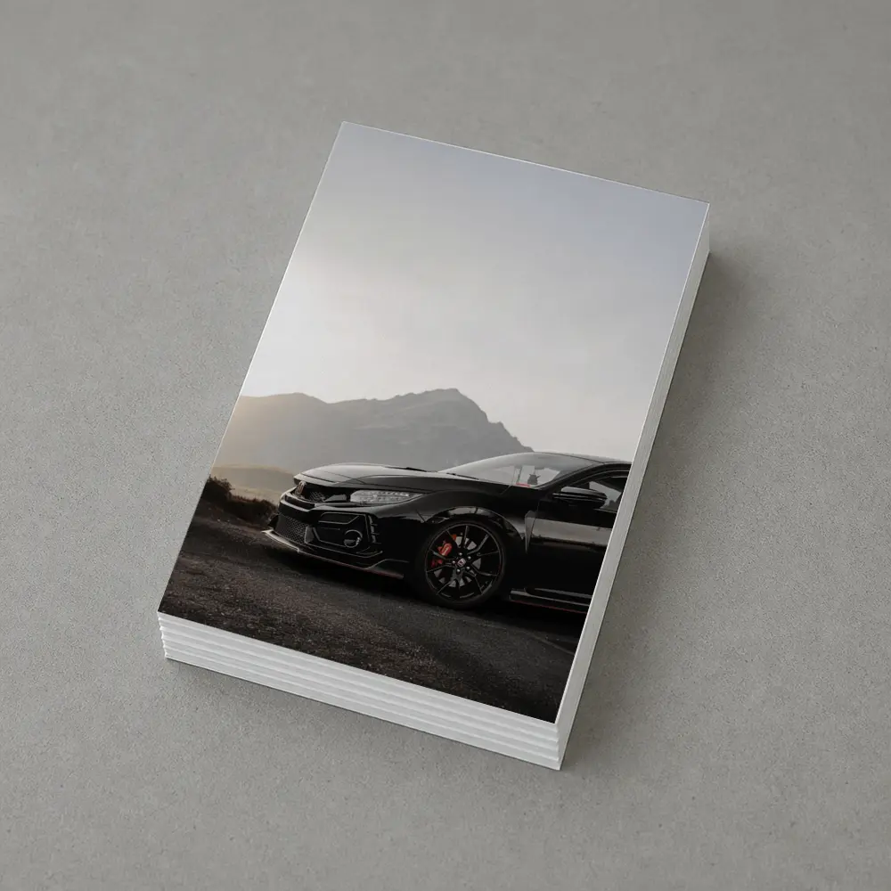 Honda Civic Type R Black Mountain Backdrop – Postcards