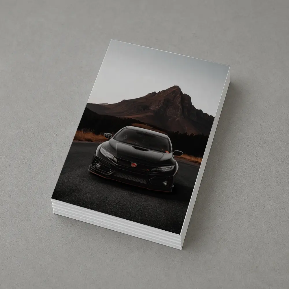 Honda Civic Type R Black Mountain Road – Postcards