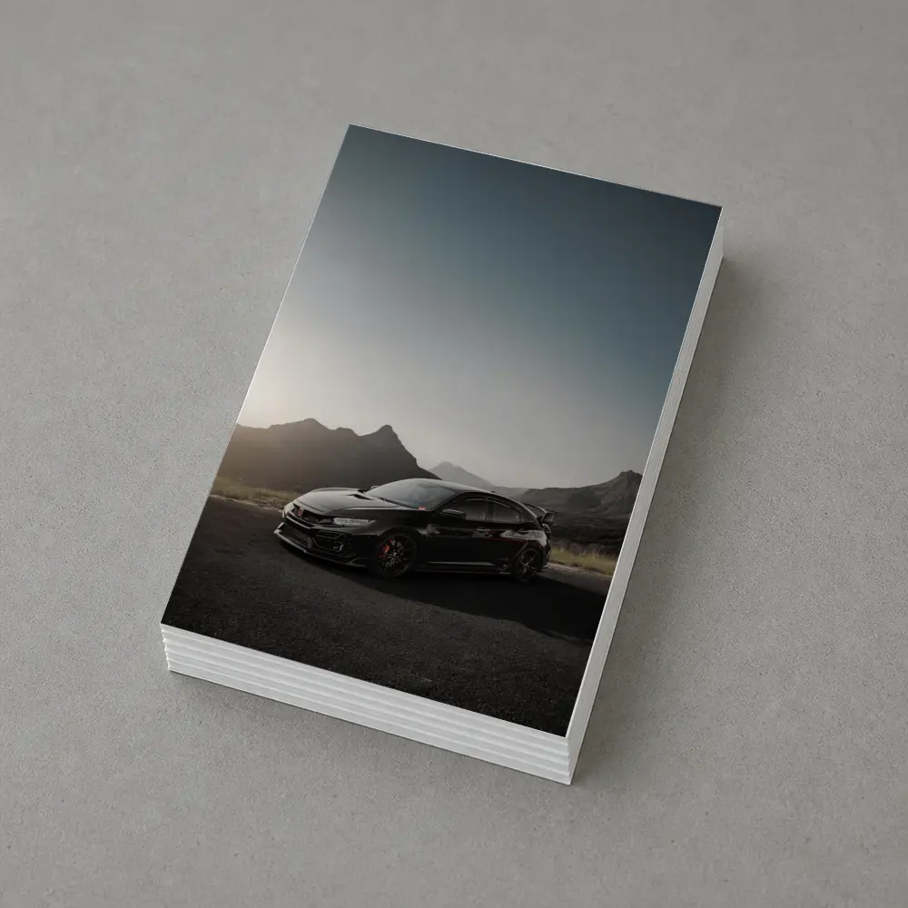 Honda Civic Type R Black Mountain Sunset – Postcards