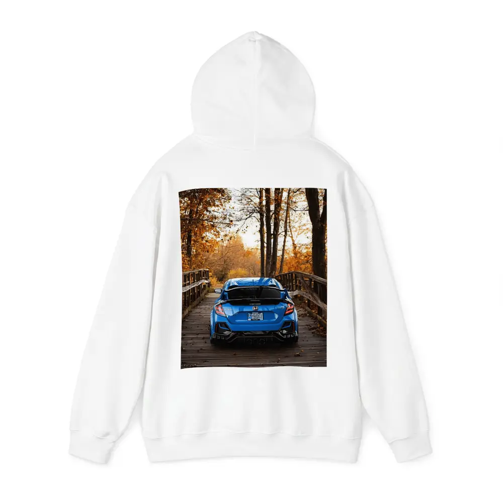 Honda Civic Type R Blue Autumn Park – Hoodies