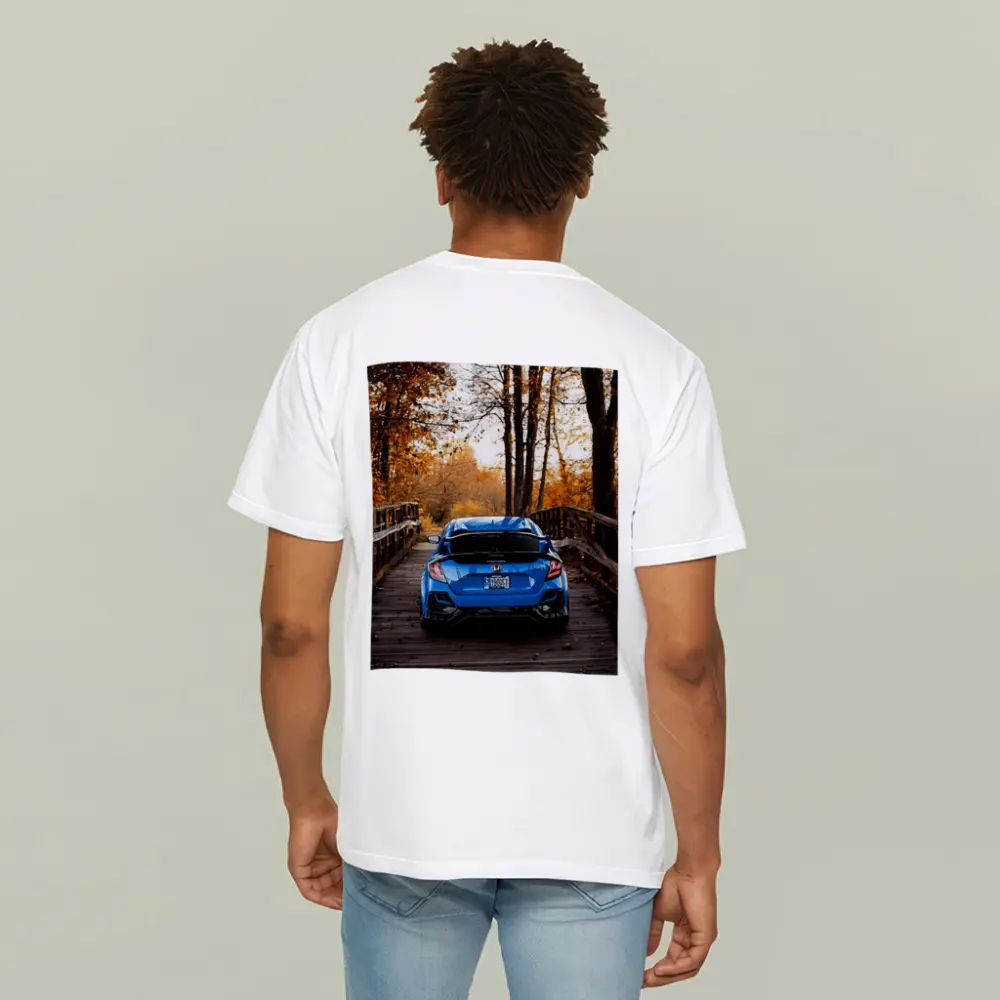 Honda Civic Type R Blue Autumn Park – T-Shirts