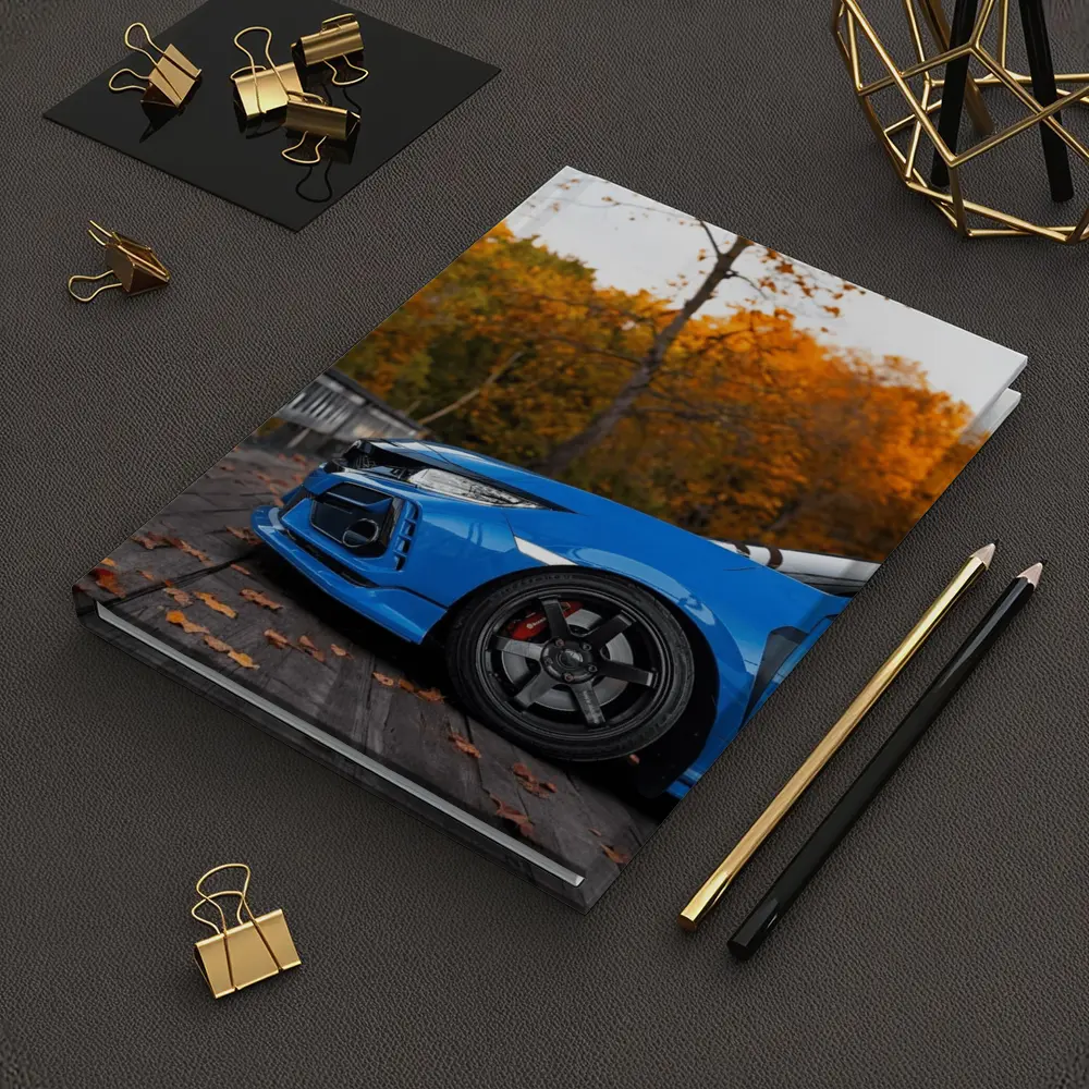 Honda Civic Type R Blue Autumn Park – Notebooks