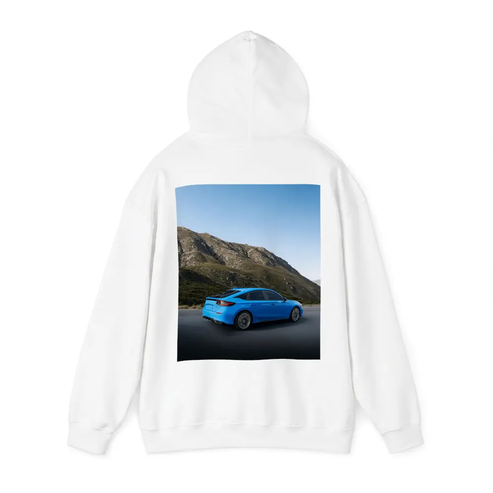 Honda Civic Blue Mountain Road Scene – Hoodies