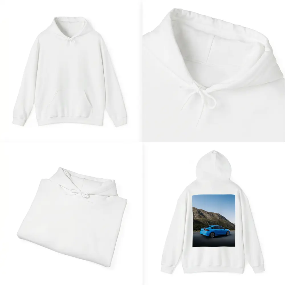 Honda Civic Blue Mountain Road Scene – Hoodies