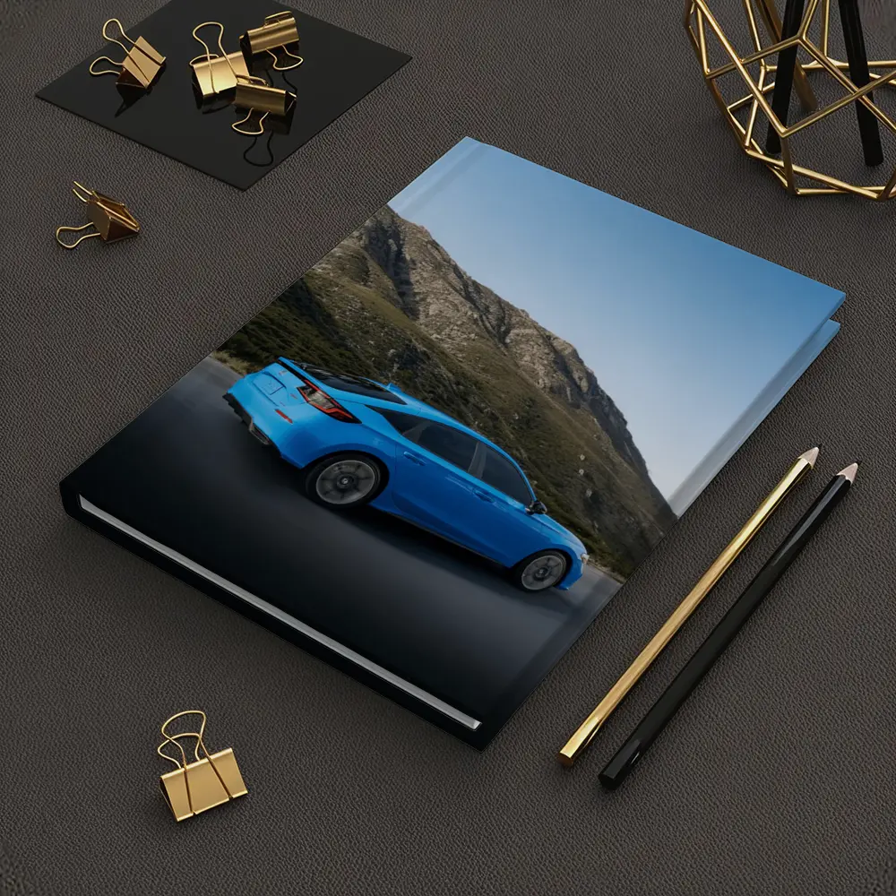 Honda Civic Blue Mountain Road Scene – Notebooks