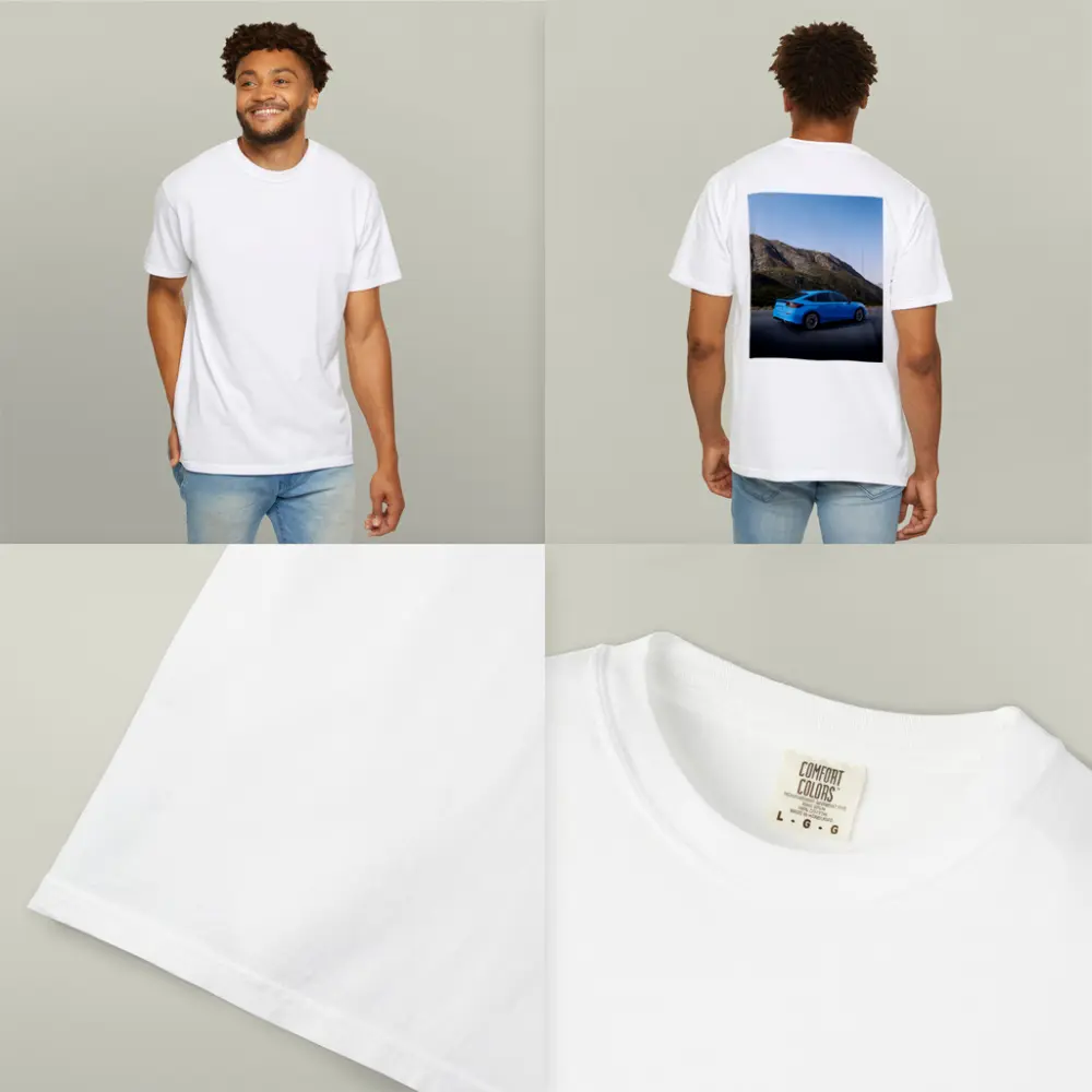 Honda Civic Blue Mountain Road Scene – T-Shirts