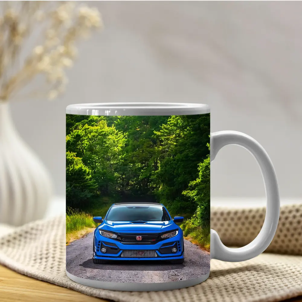 Honda Civic Type R Blue Forest Road – Mugs