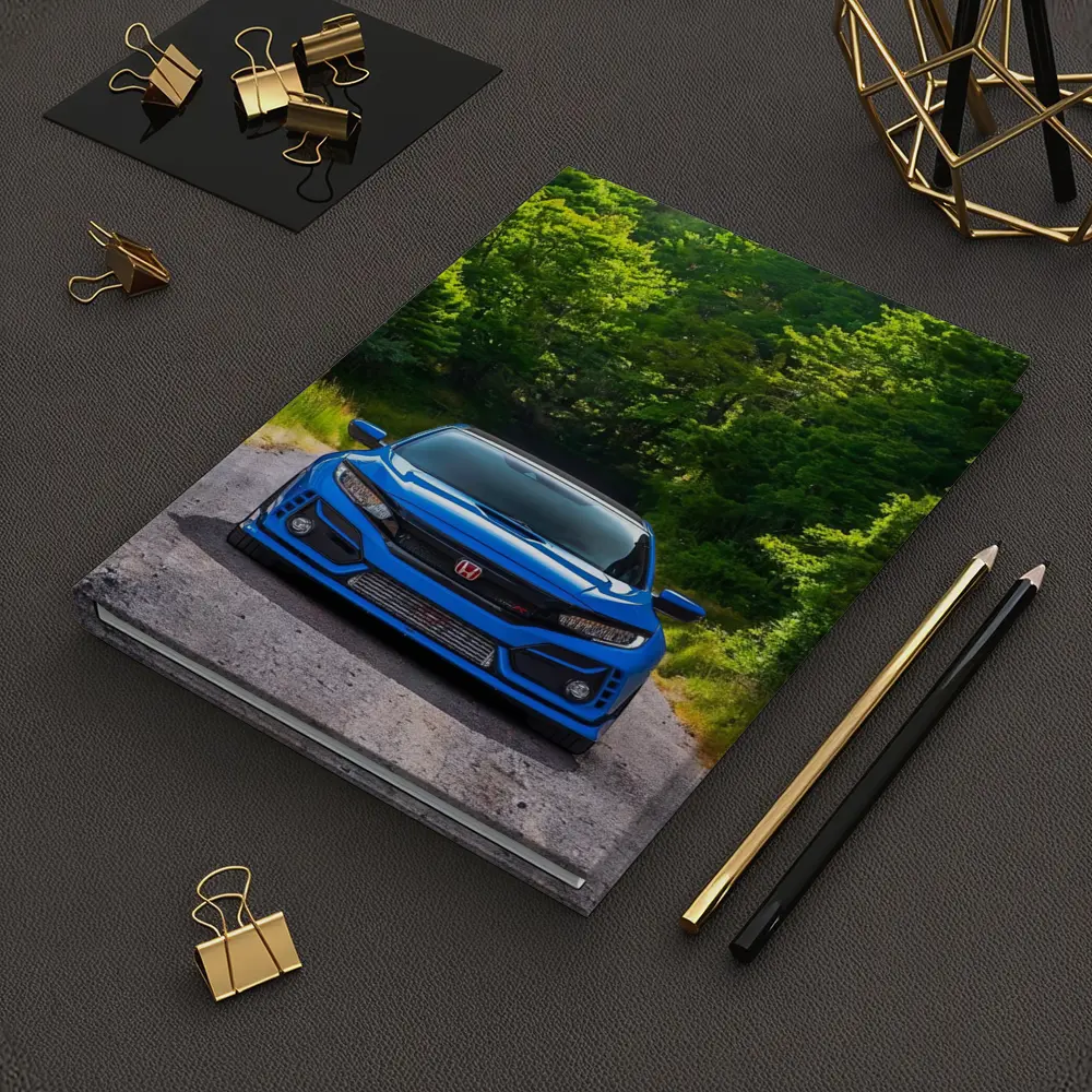 Honda Civic Type R Blue Forest Road – Notebooks