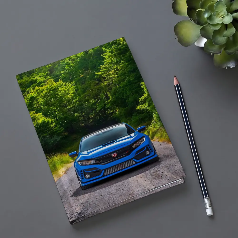 Honda Civic Type R Blue Forest Road – Notebooks
