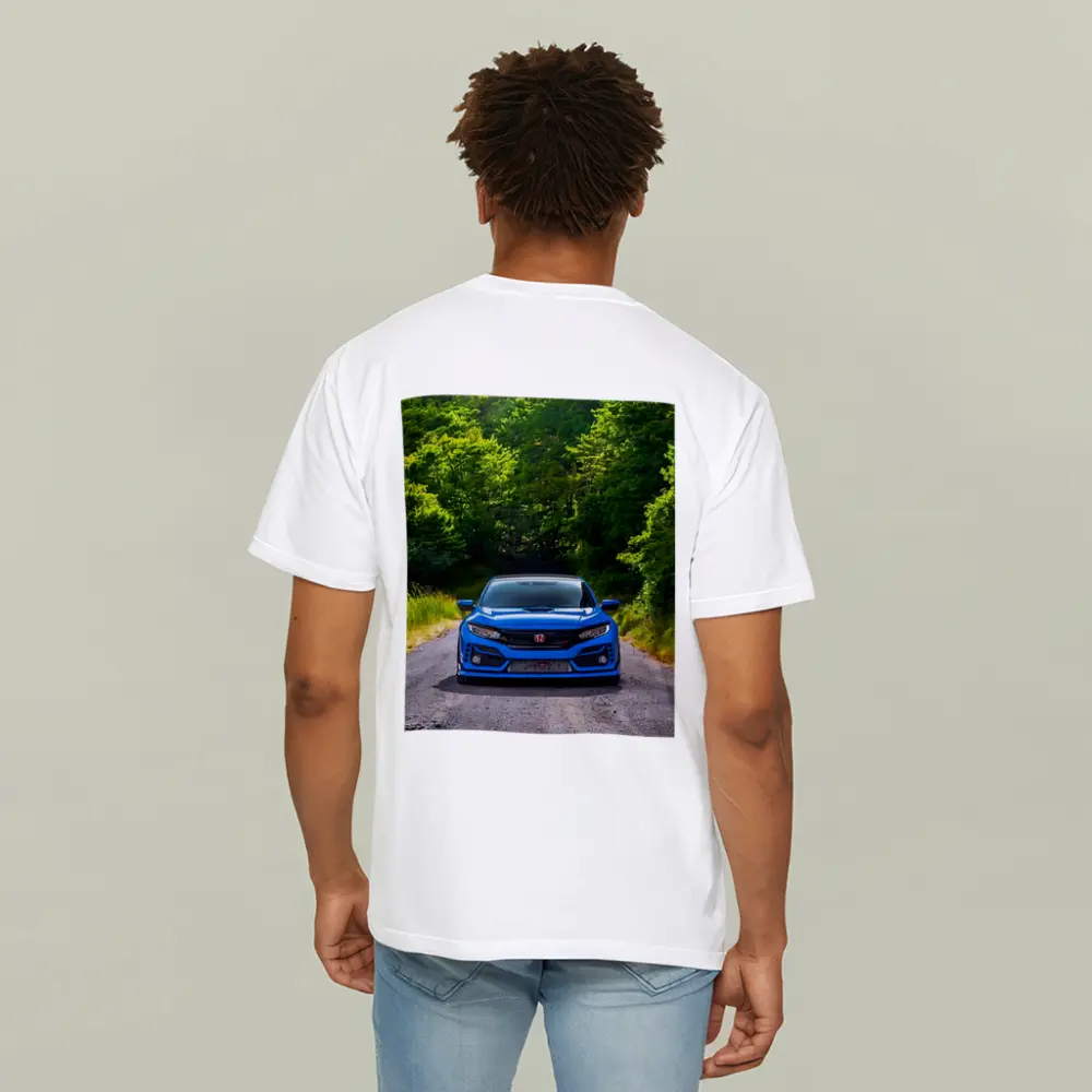 Honda Civic Type R Blue Forest Road – T-Shirts