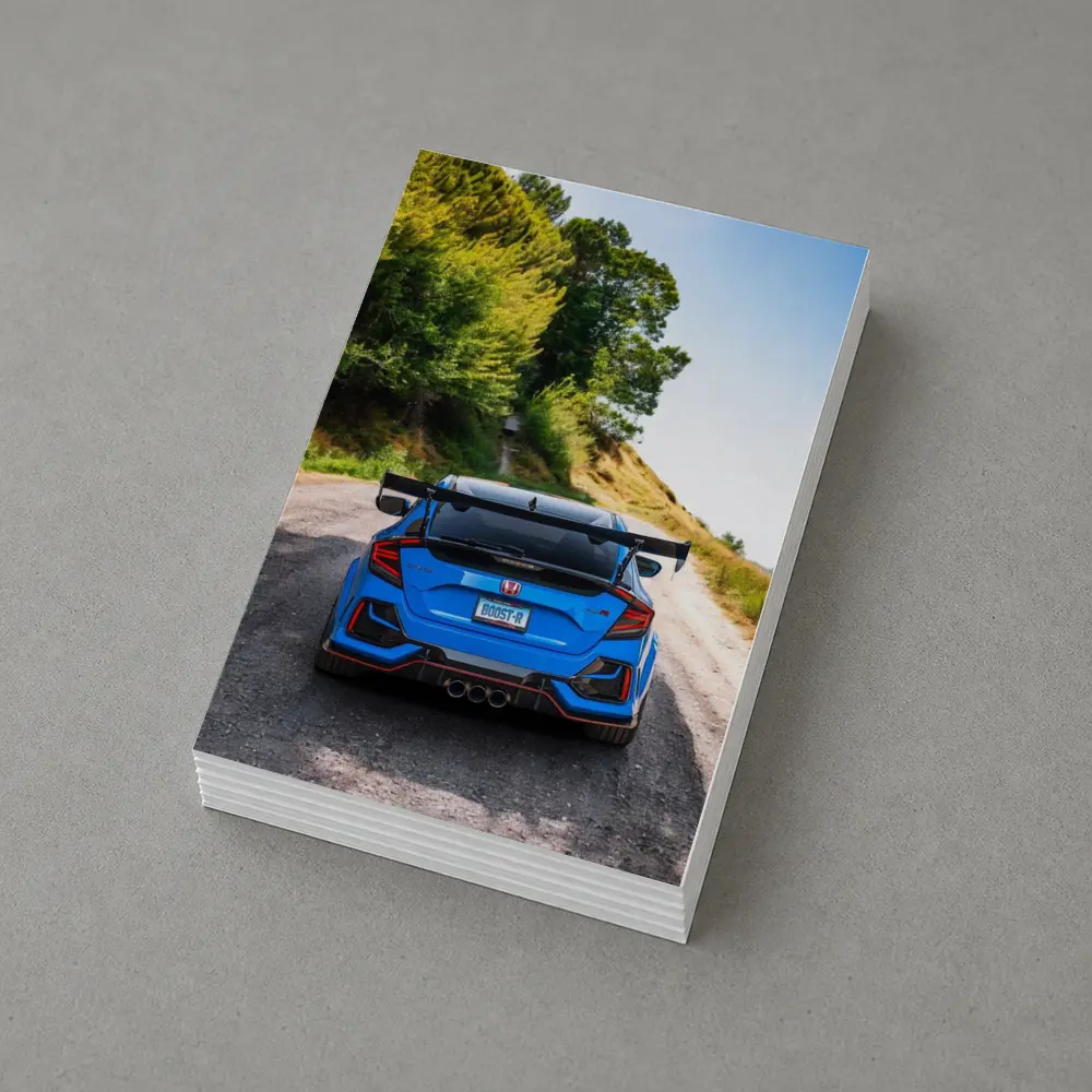 Honda Civic Type R Blue Mountain Road – Postcards