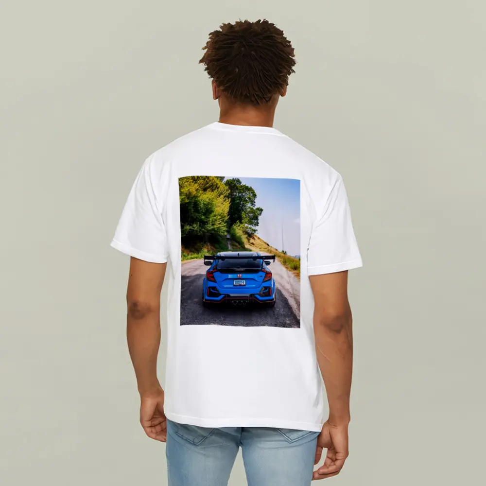 Honda Civic Type R Blue Mountain Road – T-Shirts