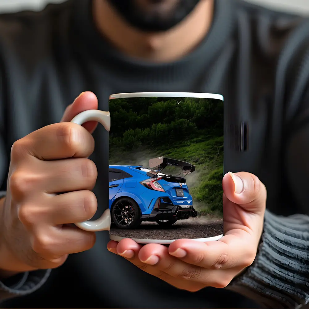Honda Civic Type R Blue Forest Road – Mugs