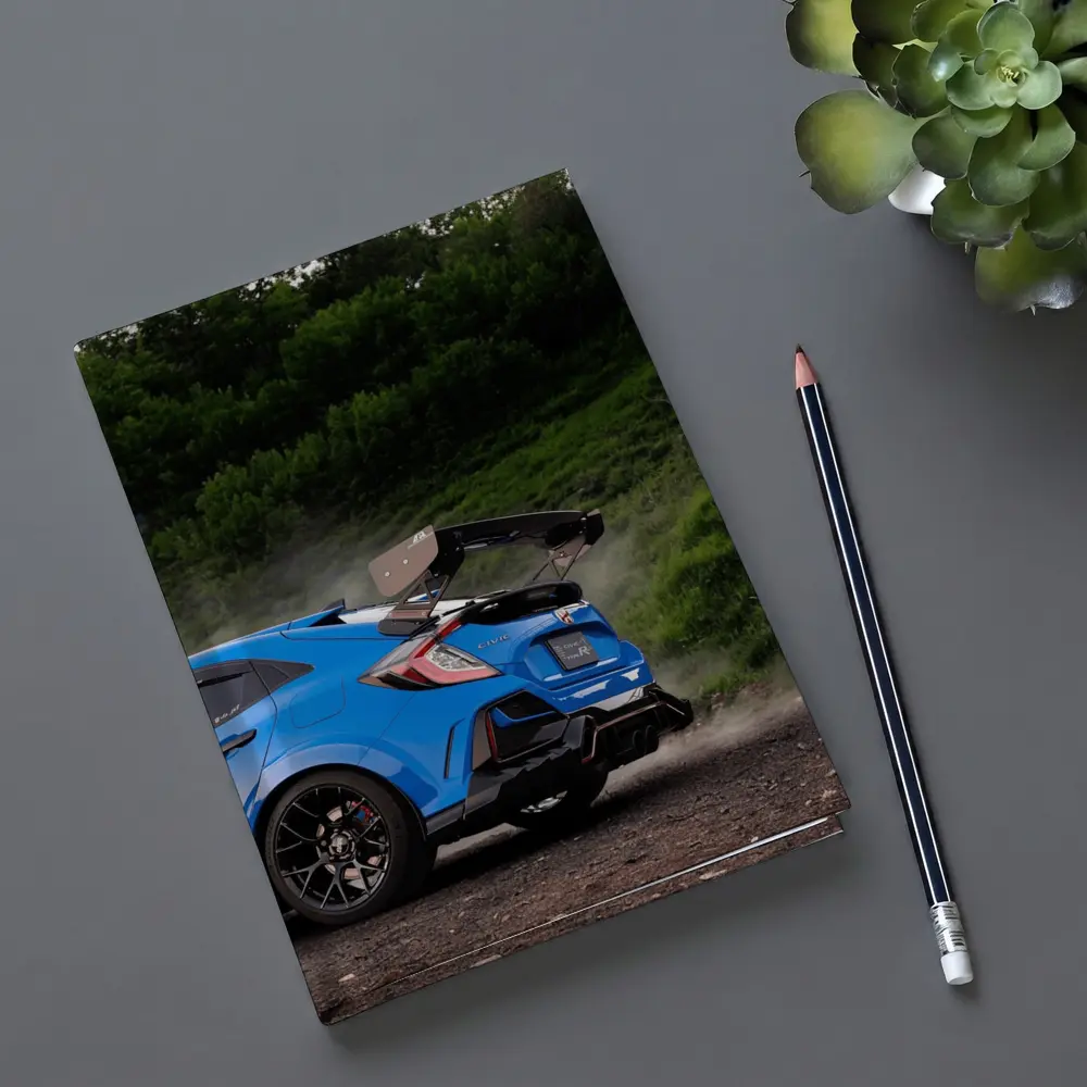 Honda Civic Type R Blue Forest Road – Notebooks