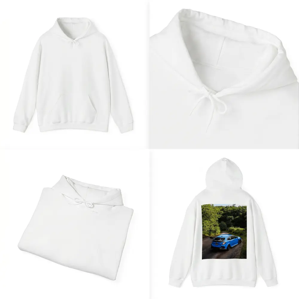 Honda Civic Type R Blue Forest Road – Hoodies