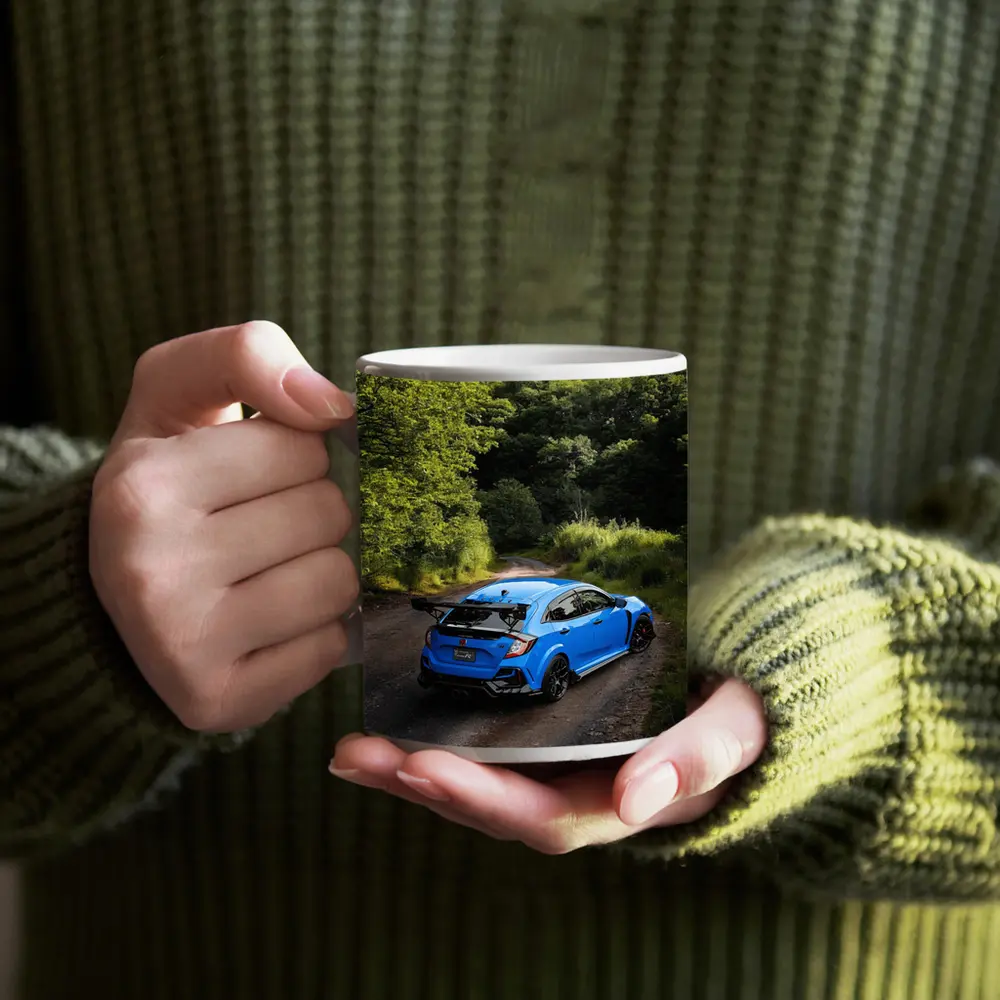 Honda Civic Type R Blue Forest Road – Mugs