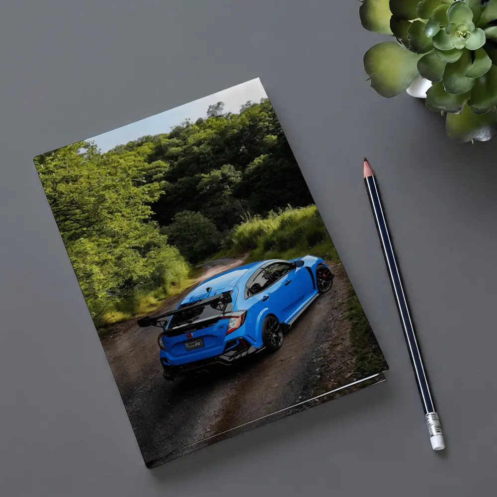 Honda Civic Type R Blue Forest Road – Notebooks