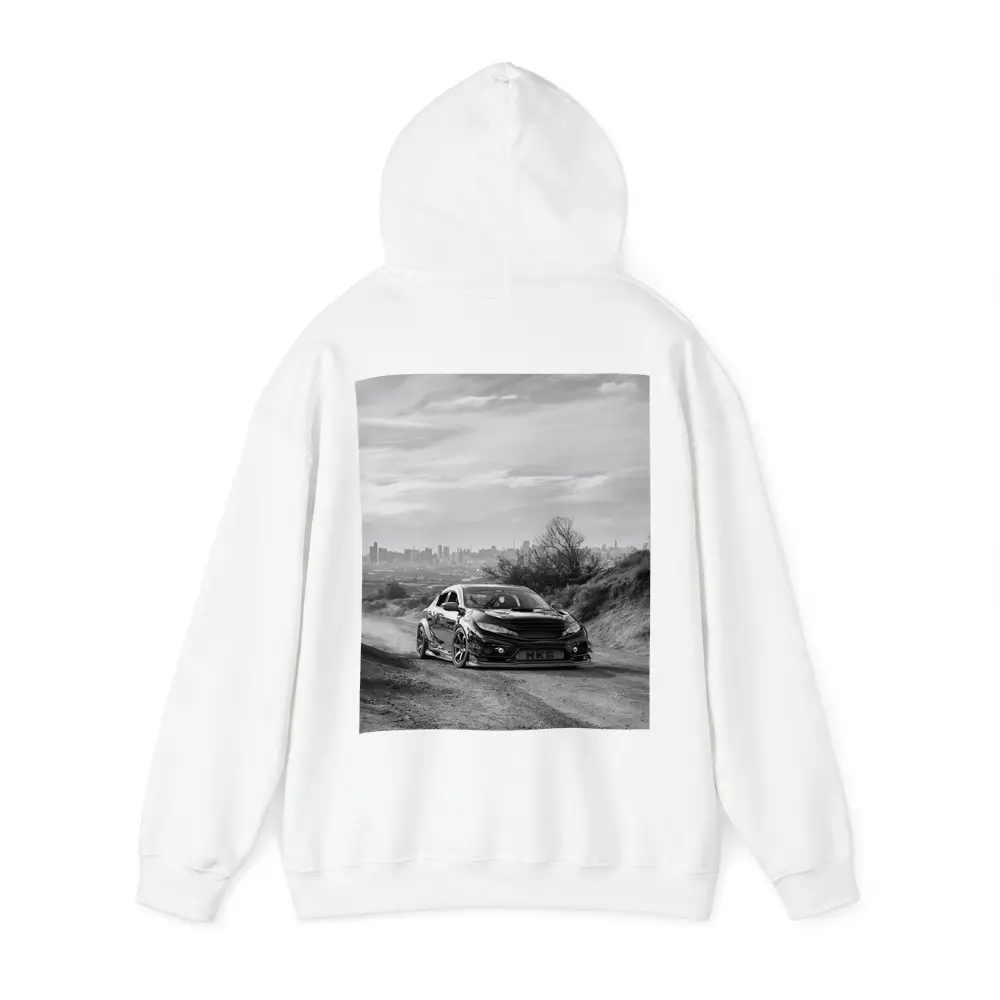 Honda Civic Widebody Black White Dirt Road – Hoodies