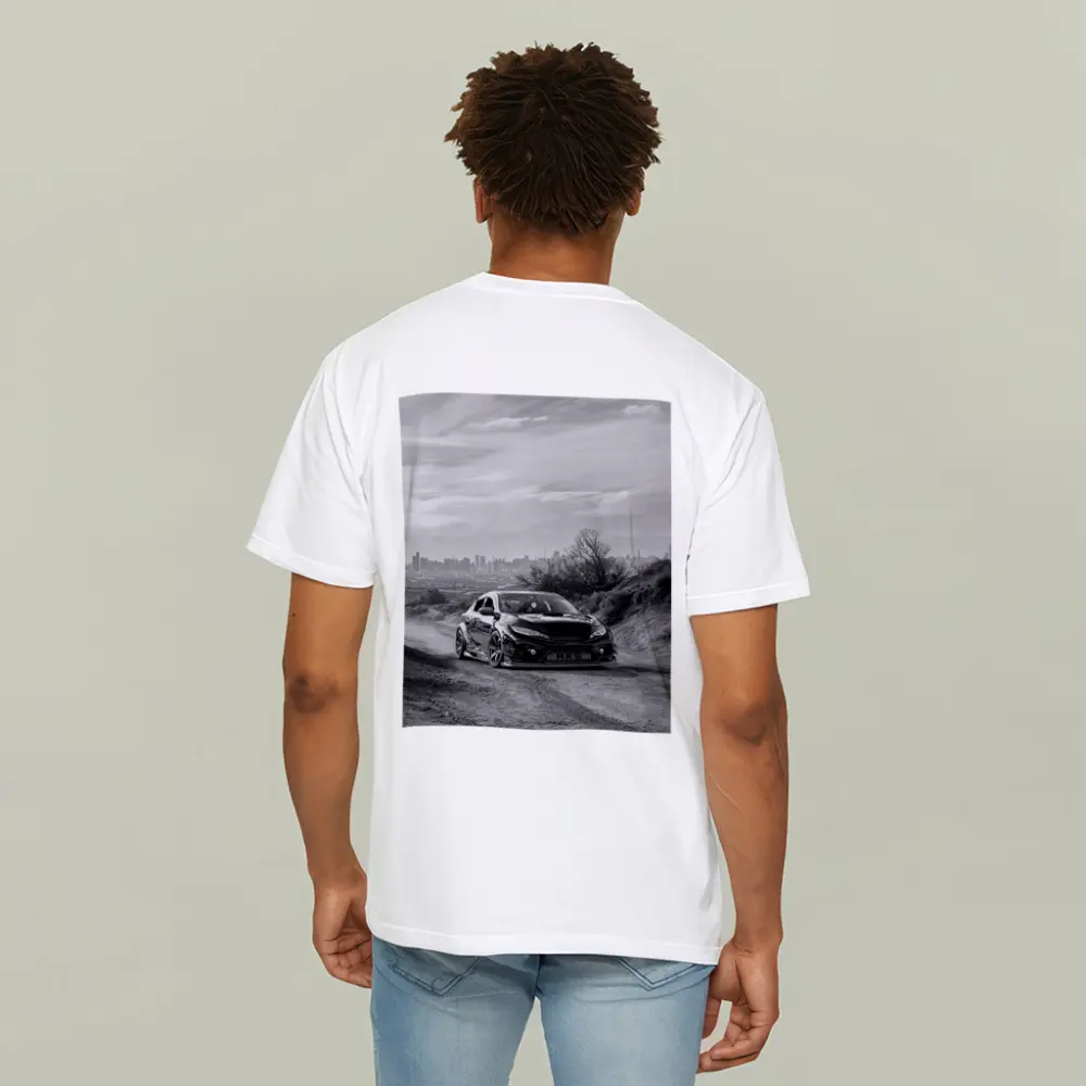 Honda Civic Widebody Black White Dirt Road – T-Shirts