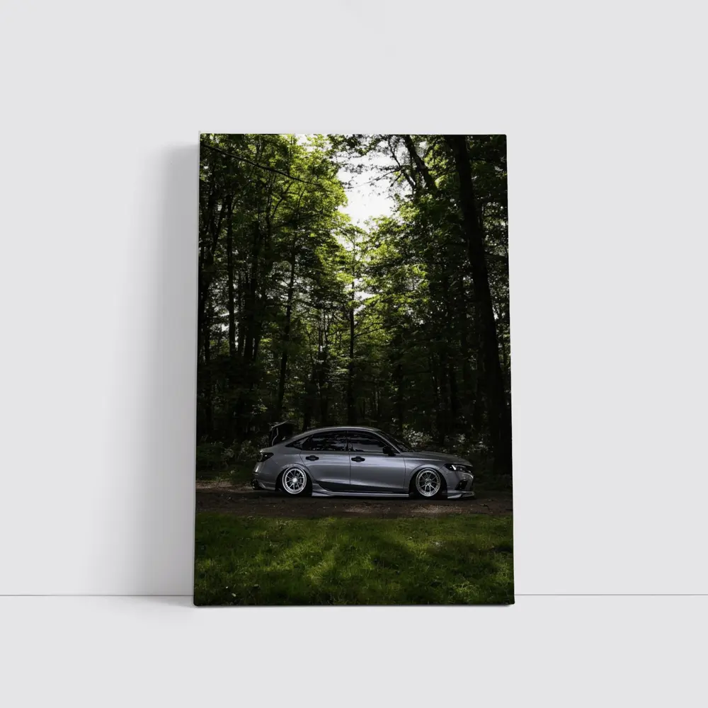 Honda Civic Stance Build Forest Setting – Wall Art