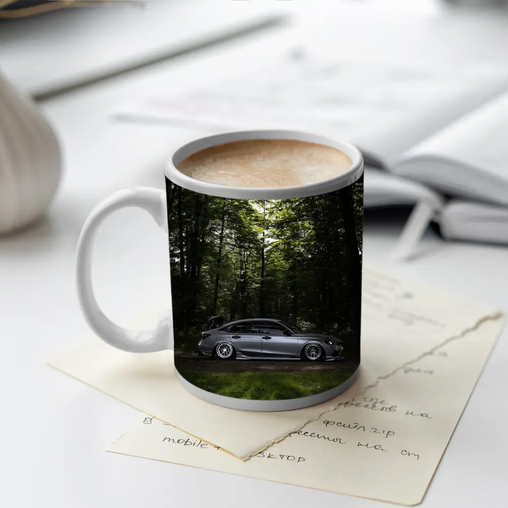 Honda Civic Stance Build Forest Setting – Mugs