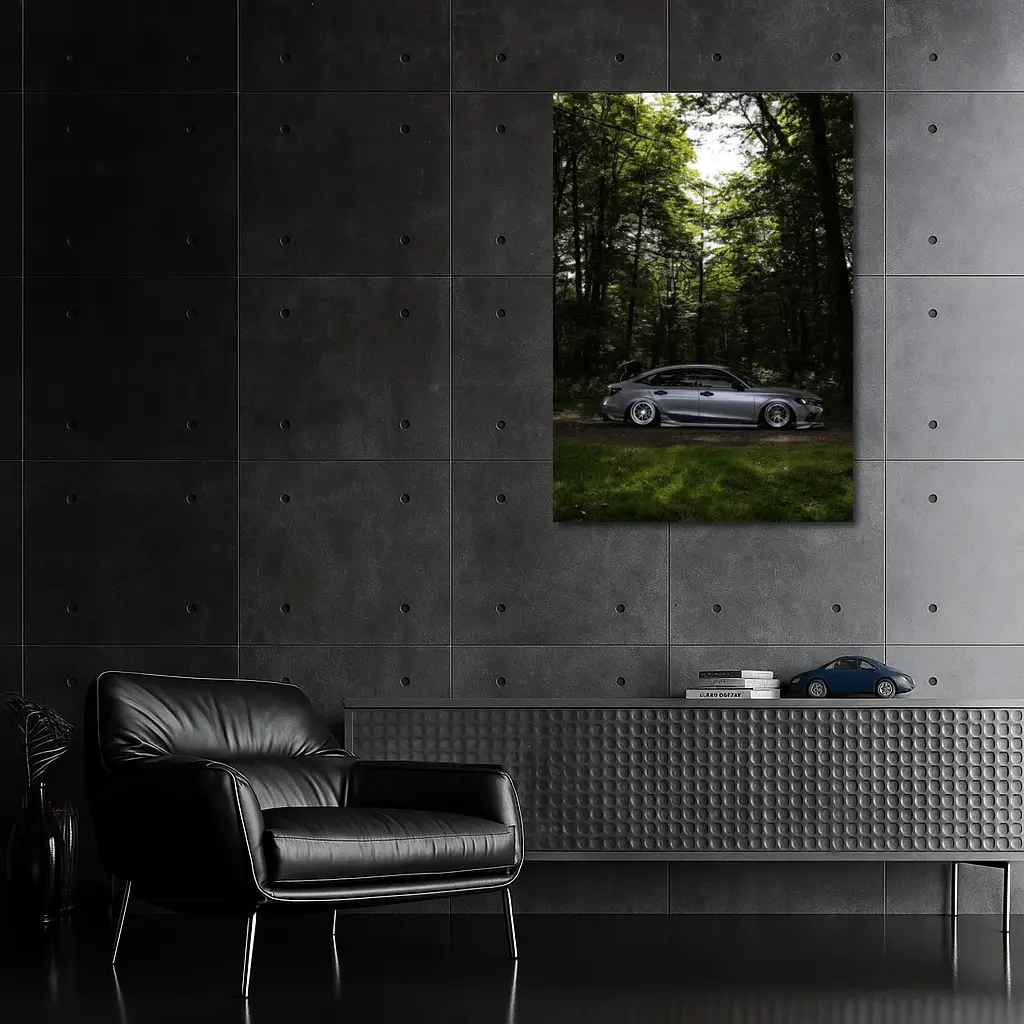 Honda Civic Stance Build Forest Setting – Wall Art