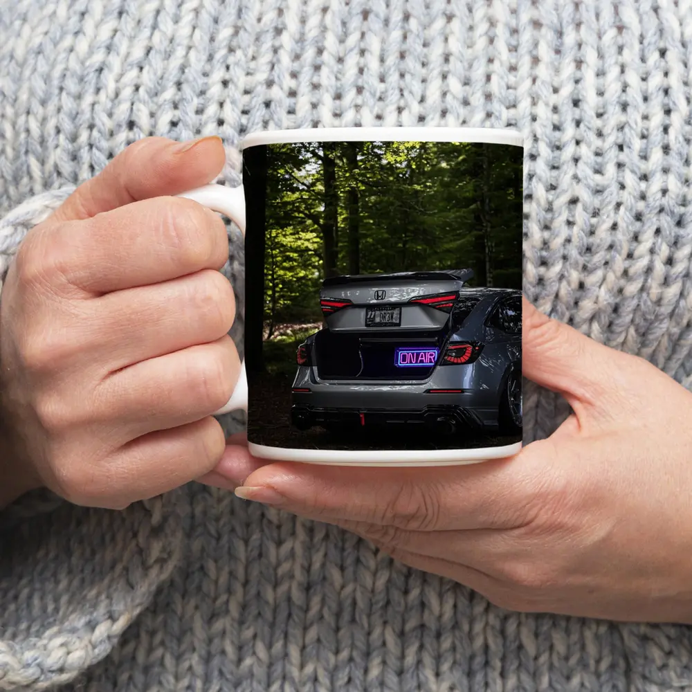 Honda Civic Stanced Rear Forest Setting – Mugs