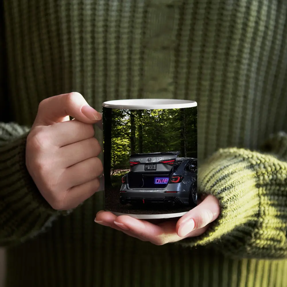 Honda Civic Stanced Rear Forest Setting – Mugs