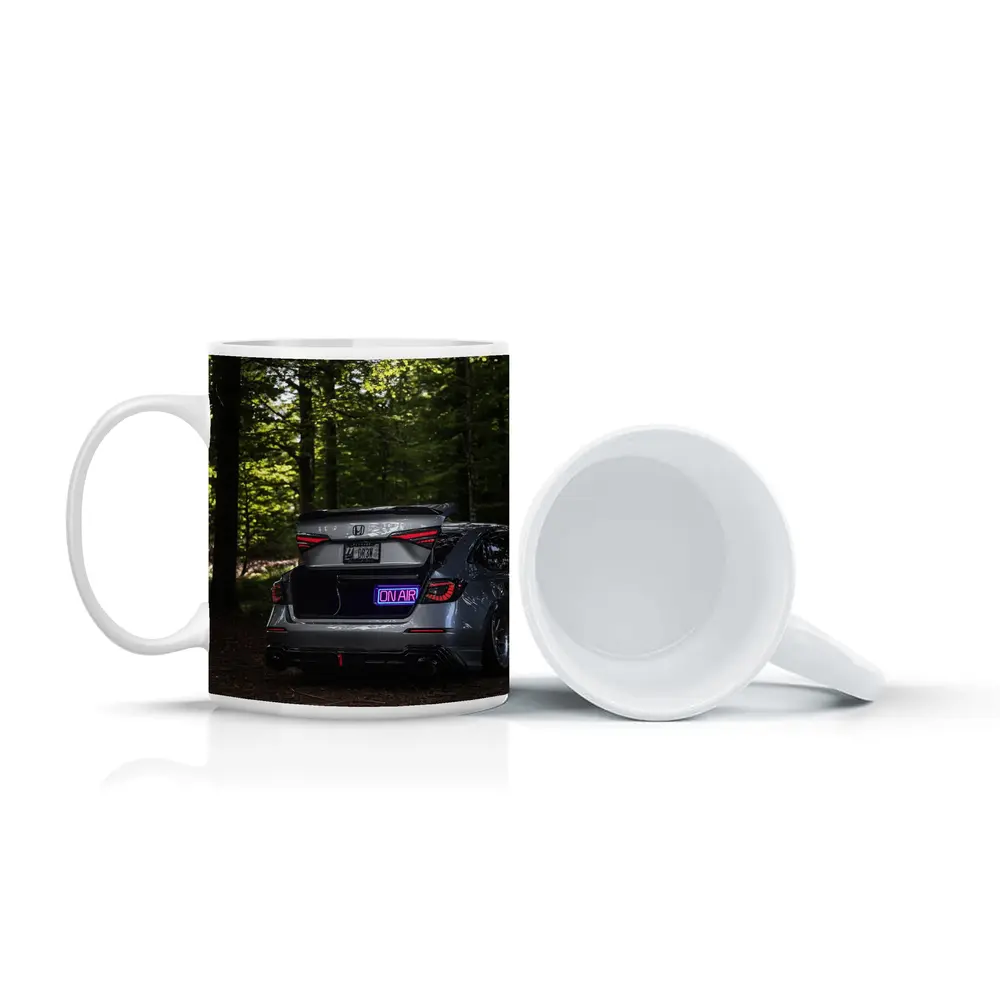 Honda Civic Stanced Rear Forest Setting – Mugs