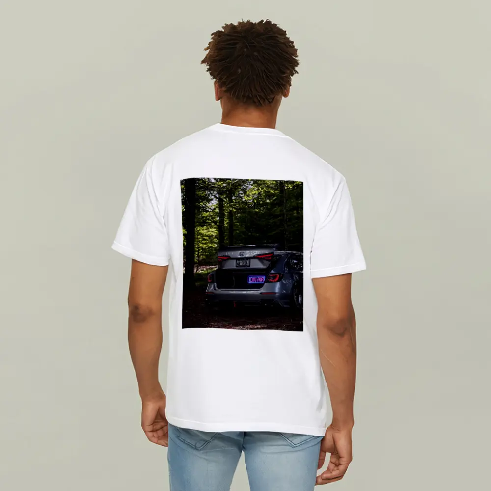 Honda Civic Stanced Rear Forest Setting – T-Shirts