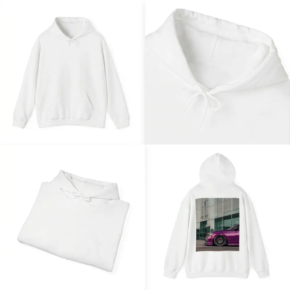 Purple Honda Civic Si Glass Building – Hoodies