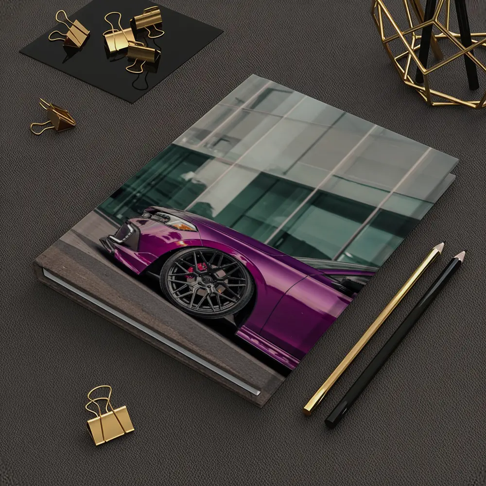 Purple Honda Civic Si Glass Building – Notebooks
