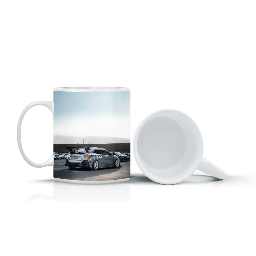 Honda Civic Type R Gray Parking Lot – Mugs